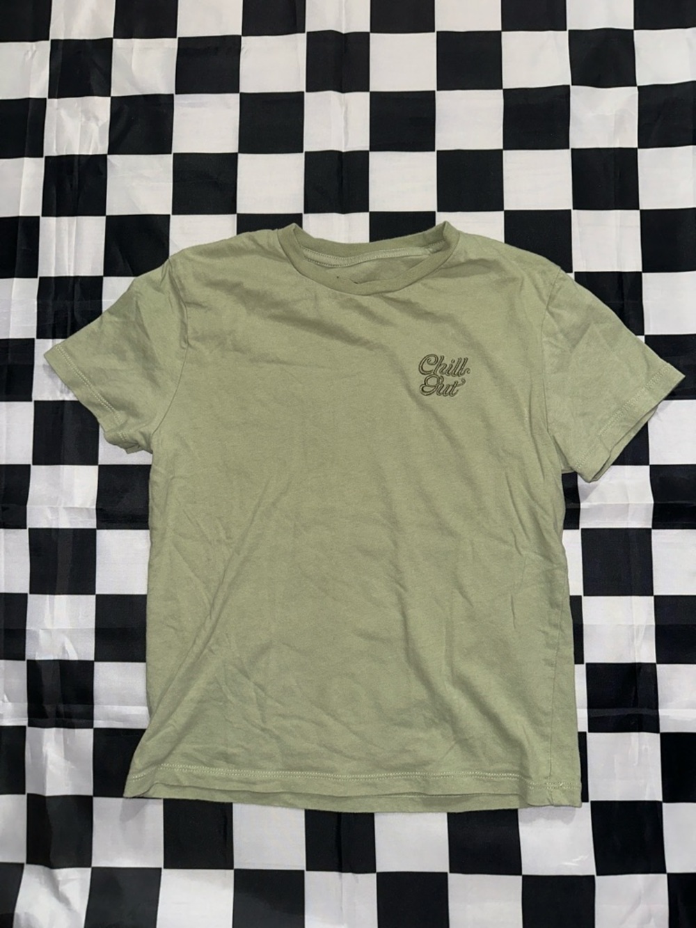 Art Class Boys “Chill Out” Olive Green Crew Neck T‑Shirt 8